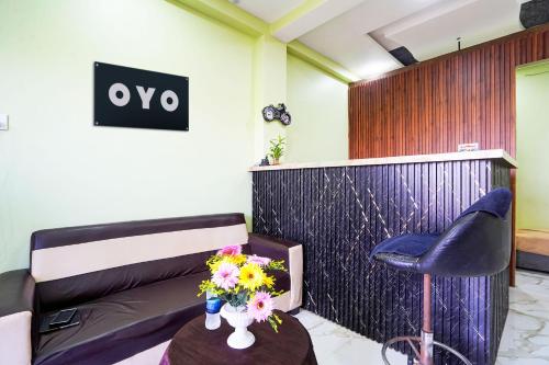 Χώρος καθιστικού στο Hotel O Sun