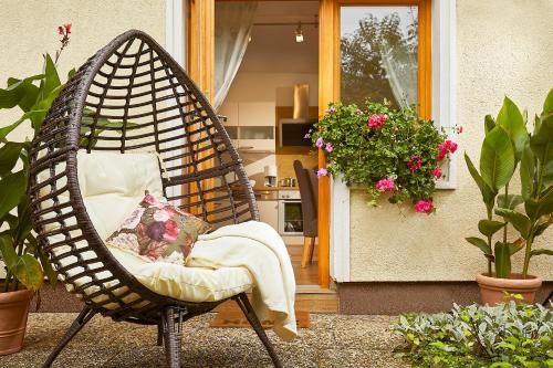 Zahrada ubytování Ferienhaus zur Maultrommel