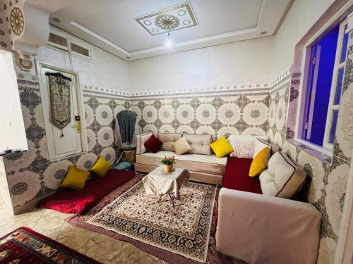 Χώρος καθιστικού στο Angel 12 minutes from Marrakech airport