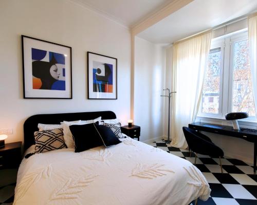 Black and White Apartment in Milan downtown with AC, Wifi and Subway M1 M2 Airoport connected, Central Station