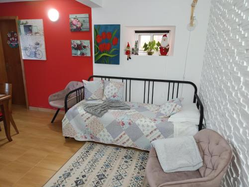 Кровать или кровати в номере Casa da Tulipa