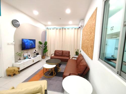 TV a/nebo společenská místnost v ubytování Kuching Metrocity Homestay-S01 Wincy