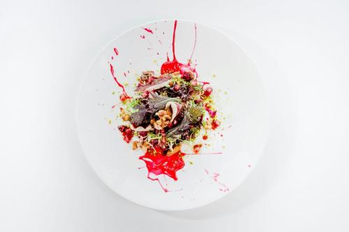 a plate with a bunch of food on it at Castillo Hotel Son Vida, a Luxury Collection Hotel, Mallorca in Palma de Mallorca