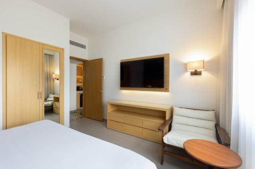 Postel nebo postele na pokoji v ubytování Courtyard by Marriott Cancun Airport