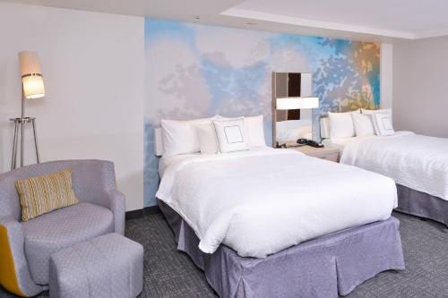 Postel nebo postele na pokoji v ubytování Courtyard by Marriott Columbus Grove City