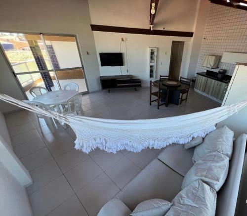 TV a/nebo společenská místnost v ubytování Duplex Praia do frances pe na areia