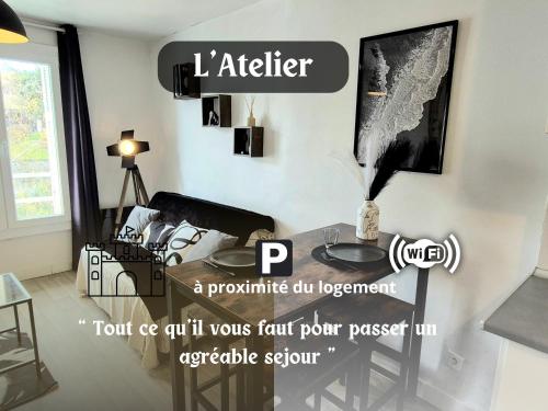 L'Atelier-T2 proche du centre-Wifi-Parking