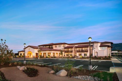 a rendering of the front of a hotel at Residence Inn by Marriott Santa Barbara Goleta in Santa Barbara