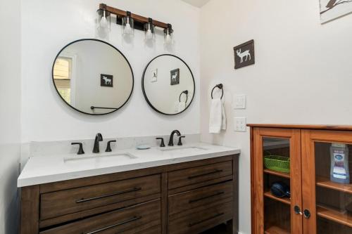 Vannituba majutusasutuses Bluebird Cabin