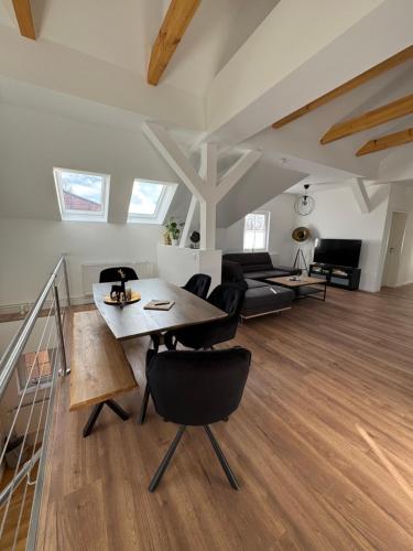 Гостиная зона в Gutshof von Gemünden Ferienwohnung 1