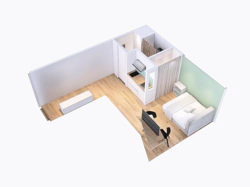 Une pièce d'une toute petite maison dans l'établissement CosyNest, à Avignon