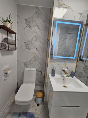 Koupelna v ubytování Luxury Suites