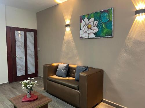 Et opholdsområde på Hostal Bless house