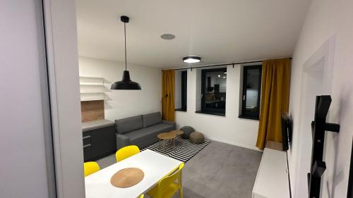 Χώρος καθιστικού στο Apartmány pod Chočom