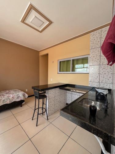 Dapur atau dapur kecil di Flat Terra do Sol - Jijoca