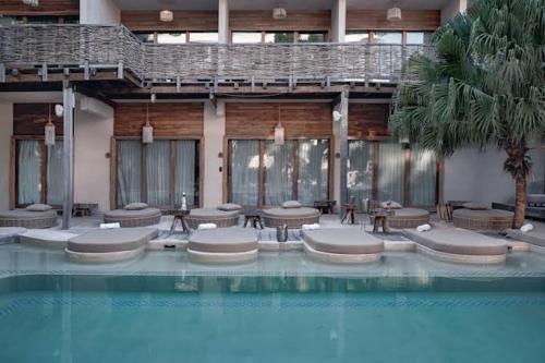 Kolam renang di atau dekat dengan CervecerIa Tulum Boutique Hotel & Beer Spa