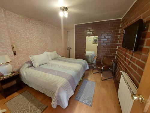 TV a/nebo společenská místnost v ubytování Hostal de la Avenida