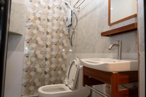 Koupelna v ubytování Bricks Guesthouse