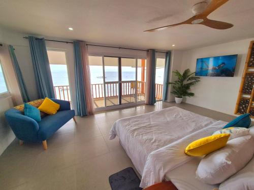 Voodi või voodid majutusasutuse Quo Vadis Dive Resort toas