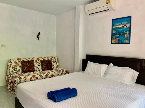 Postel nebo postele na pokoji v ubytování Pakmeng Beach Resort