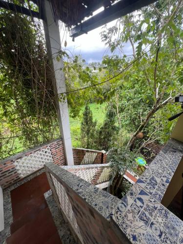 a view from the balcony of a house at mehome in Cư Chinh