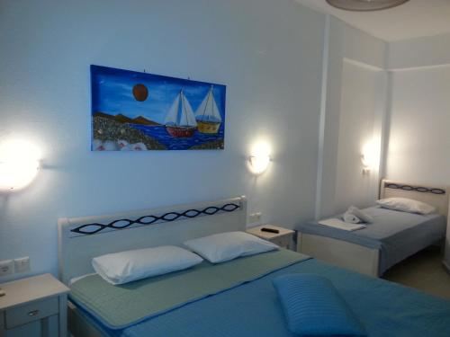 Posteľ alebo postele v izbe v ubytovaní Guesthouse Irene