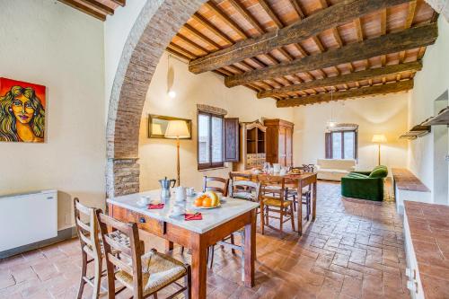 Χώρος καθιστικού στο Family Tuscany Villa with private pool - Happy Rentals