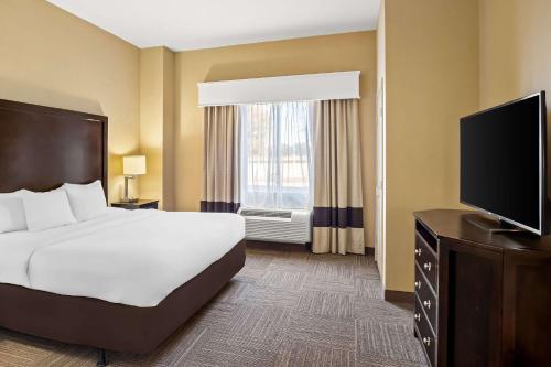 TV a/nebo společenská místnost v ubytování Comfort Suites Frisco