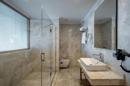 Koupelna v ubytování ARIA RESORT & SPA HOTEL Ultra All Inclusive