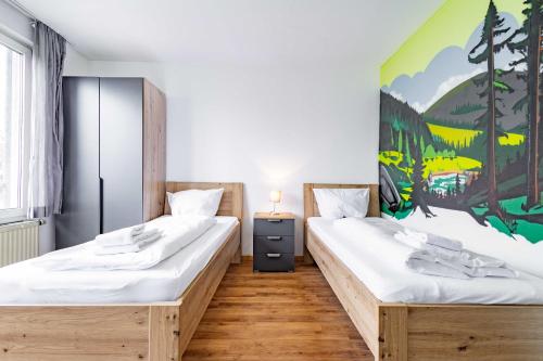 Katil atau katil-katil dalam bilik di StayInn Hostel und Gästehaus