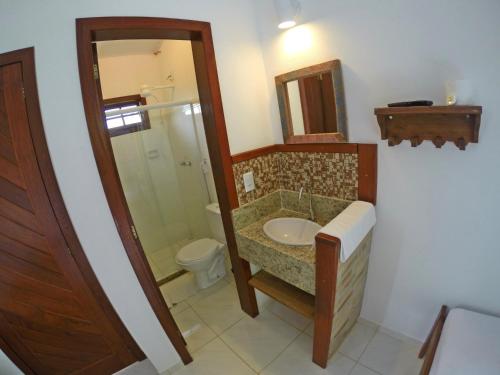 Koupelna v ubytování Hospedagem Casa Donadello