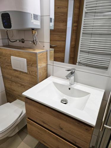 Ένα μπάνιο στο Horváth Apartmanok