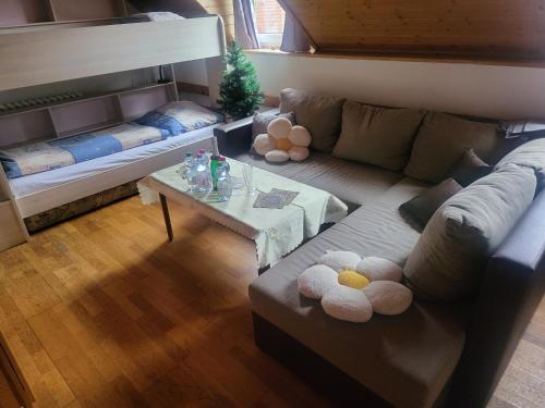 Ein Bett oder Betten in einem Zimmer der Unterkunft Relax Jasna