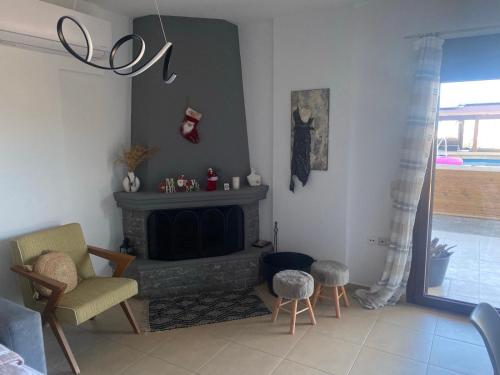 Χώρος καθιστικού στο Atalaya Villa
