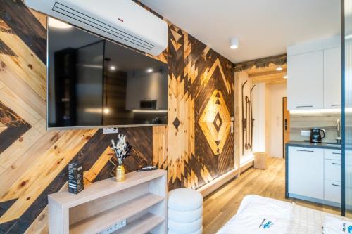 Η κουζίνα ή μικρή κουζίνα στο Apartament Zwiesenna Polana by Apart Concept Podhale