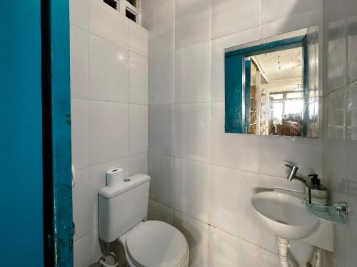Ένα μπάνιο στο Casa em Ubatuba Vista Incrível Beira-Mar