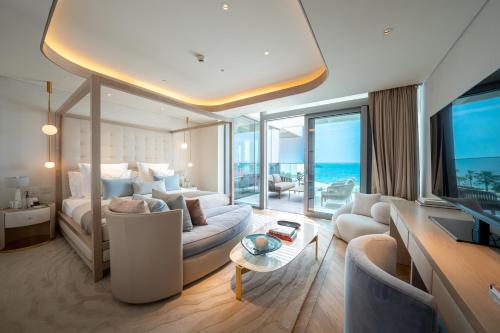 Posezení v ubytování FIVE LUXE