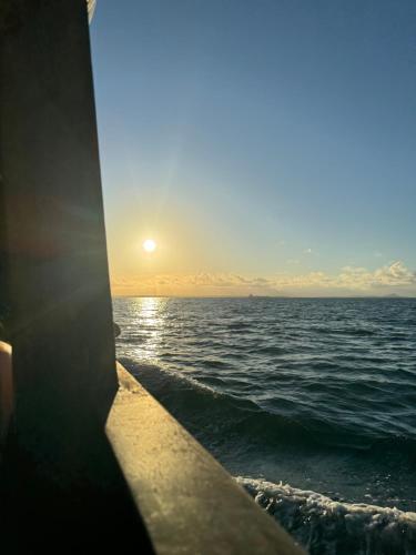 a view of the ocean from a boat at Pousada Bela Vista in Ilha do Mel
