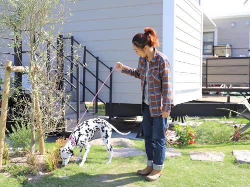 Fukiagehama Field Hotelにある庭