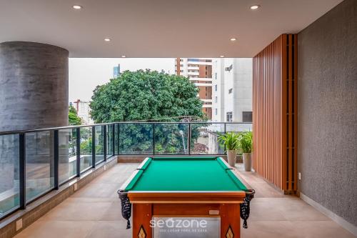 Biliár nebo kulečník v ubytování Lindos aptos com piscina no Setor Oeste IDV