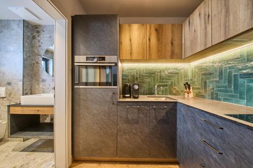 Dapur atau dapur kecil di MiLa Apartments