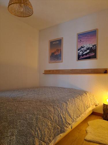 Postel nebo postele na pokoji v ubytování Mélèze B *** plein Sud