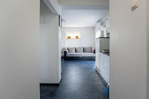 Postel nebo postele na pokoji v ubytování Studio Apartman Smiley