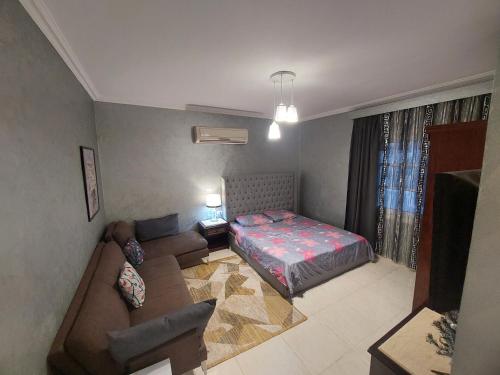 Postel nebo postele na pokoji v ubytování Studio in Delta Sharm Resort