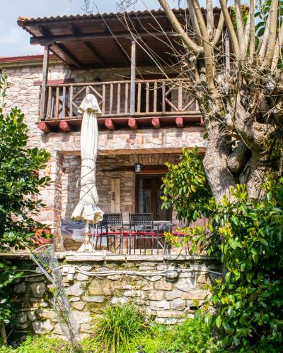 Balkón nebo terasa v ubytování Kleitor Stone Villa-Peloponnese Getaway