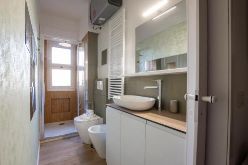 Koupelna v ubytování Libeccio House