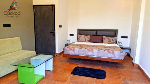 Cama o camas de una habitación en Cuckoo Farm Stay