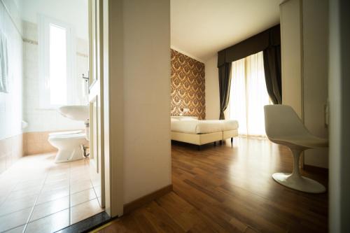 Koupelna v ubytování Hotel Rosabianca