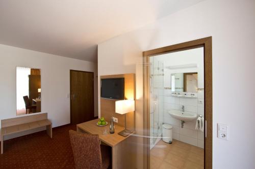 Koupelna v ubytování Taste Style Hotel Bären Auggen