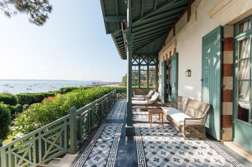 Μπαλκόνι ή βεράντα στο Villa Madeleine en 1ère ligne pour 17 personnes